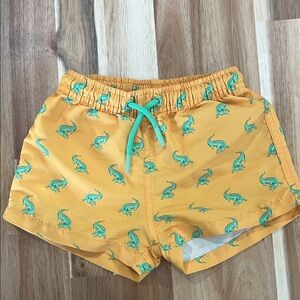 Zara Swim Shorts with Alligator Print 12-24 months
